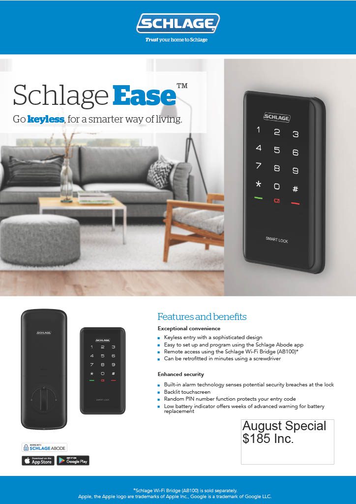 Schlage Ease Promotion
